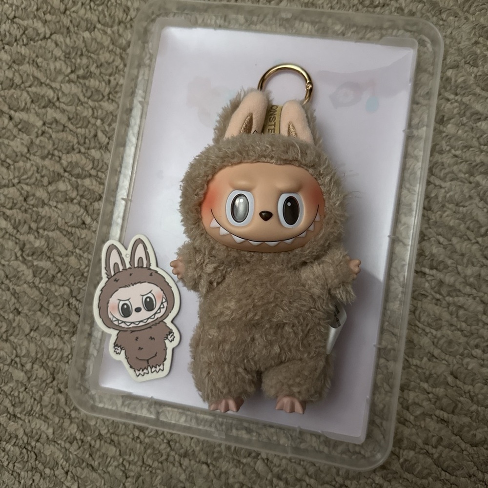 Charming Tan Bunny Keychain